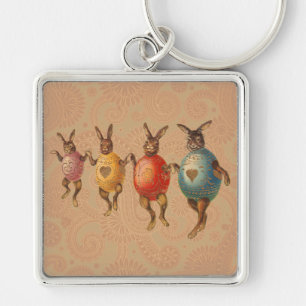 Porte-clés Lapin de Pâques Œufs Dansants