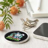 Porte-clés Lapin de Pâques Pixel Game Joyeux  (Côté)