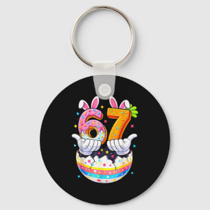 Porte-clés lapin de Pâques six sept 6 7 garçons filles enfant