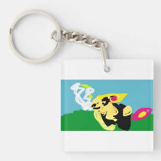 Porte-clés Lapin de printemps (Devant)