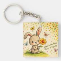 Porte-clés Lapin de printemps
