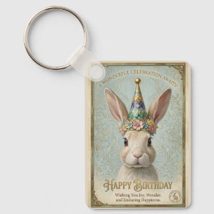 Porte-clés Lapin Fantaisiste Anniversaire Élégance