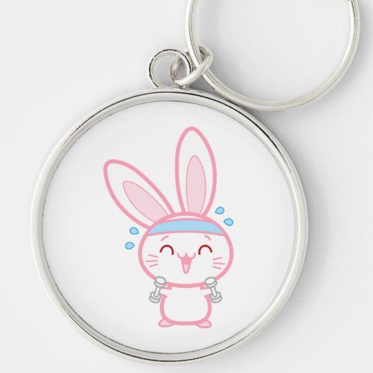 Porte-clés Lapin, Forme physique, Dessin animé (Devant)