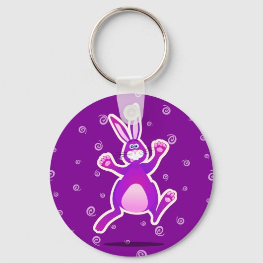 Porte-clés Lapin fou, porte - clé (Recto)
