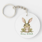Porte-clés Lapin Grenouille Lapin Flexible Oreilles Toad Drôl (Devant)