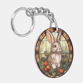 Porte-clés Lapin lapin en verre doux (Devant gauche)