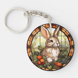 Porte-clés Lapin lapin en verre doux