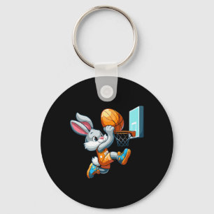 Porte-clés Lapin Lapin Jouant Dunking Bysketbyll Oeuf de Pâqu