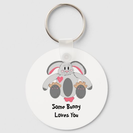 Porte-clés Lapin Mou Avec Citation (Recto)
