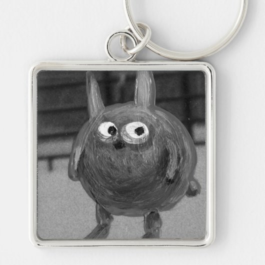 Porte-clés lapin noir (Devant)