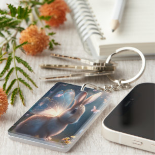 Porte-clés Lapin Papillon