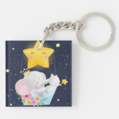 Porte-clés Lapin Qui Mène Une Baleine (Dos)