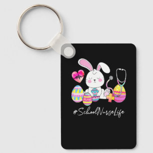 Porte-clés Lapin Stéthoscope Mignon La Vie D'infirmière Scola