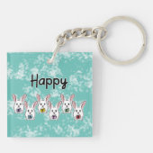 Porte-clés Lapins de Pâques en forme d'oeuf (Dos)