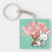 Porte-clés Lapins et porte - clé mignons de coeurs (Devant)