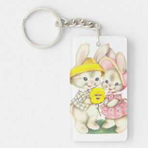 Porte-clés Lapins mignons