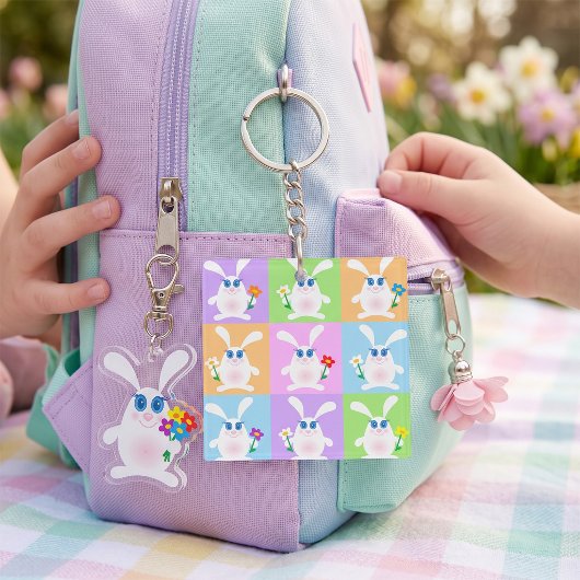 Porte-clés Lapins Mignons