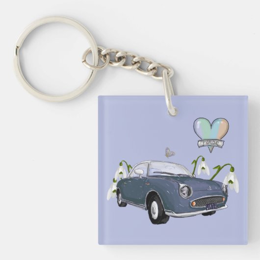 Porte-clés Lapis Grey Figaro key chain (Devant)
