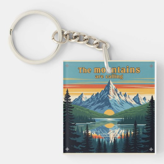 Porte-clés "L'appel de la nature" (Devant)