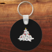 Porte-clés Lar Bear Christmas Tree Funny Animal Christmas Lar (Recto)