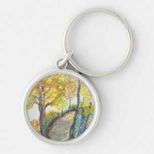 Porte-clés L'arbre d'automne d'automne part du destin de pein