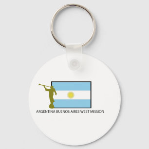 PORTE-CLÉS L'ARGENTINE BUENOS AIDE LES LDS DE LA MISSION OUES