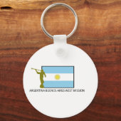 PORTE-CLÉS L'ARGENTINE BUENOS AIDE LES LDS DE LA MISSION OUES (Recto)