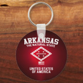 Porte-clés L'Arkansas L'État Naturel (Recto)