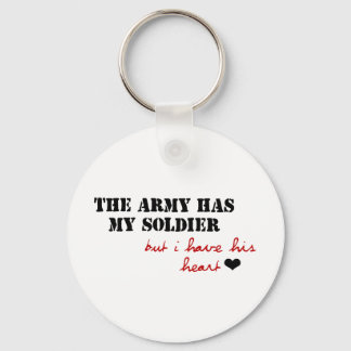 Porte-clés L'armée a mon soldat, mais j'ai son coeur