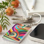 Porte-clés L'art abstrait de Bonnaroo (Devant droit)