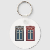 Porte-clés L'Art Architectural Ornate De Fenêtre Européenne (Recto)