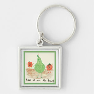 Porte-clés L'art de l'enfant, vert