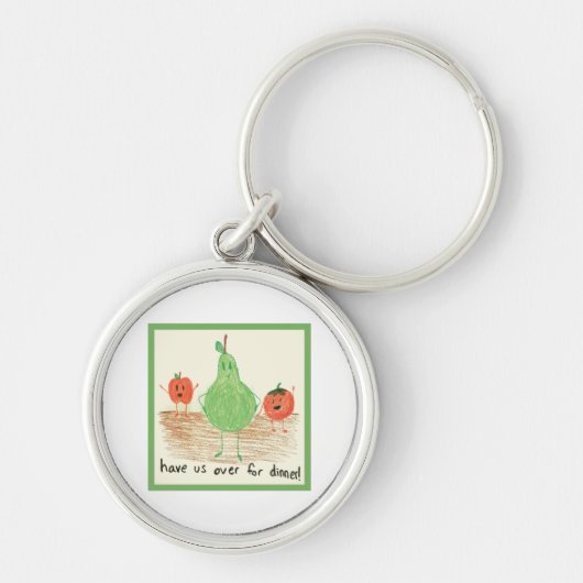 Porte-clés L'art de l'enfant, vert (Devant)