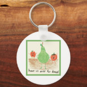 Porte-clés L'art de l'enfant, vert (Recto)