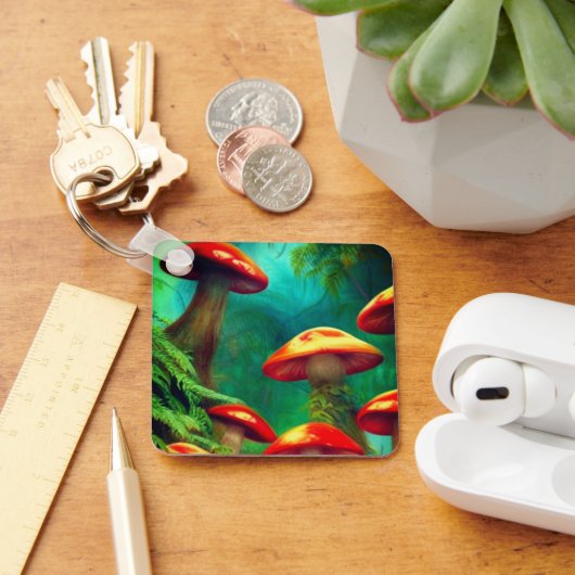 Porte-clés L'art des champignons (Bureau)