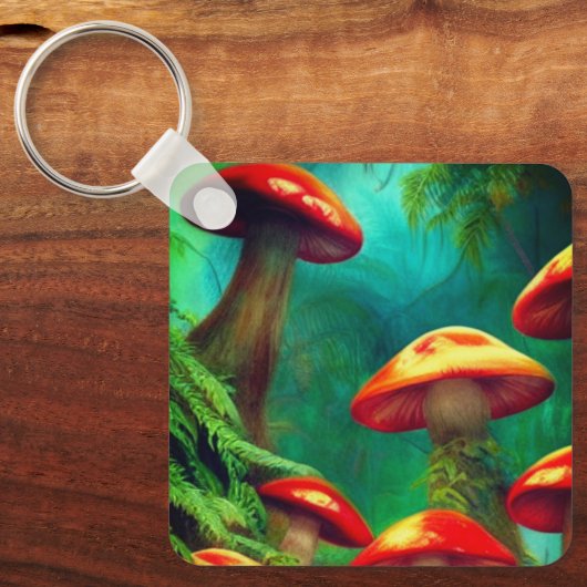 Porte-clés L'art des champignons (Recto)