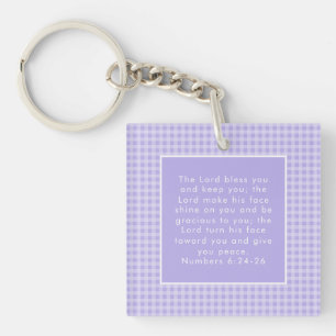 Porte-clés L'art des versets de la Bible chrétienne