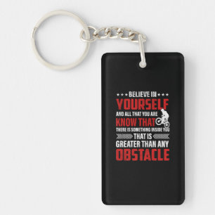 Porte-clés L'Art Du Cyclisme Croyez En Vous-Même