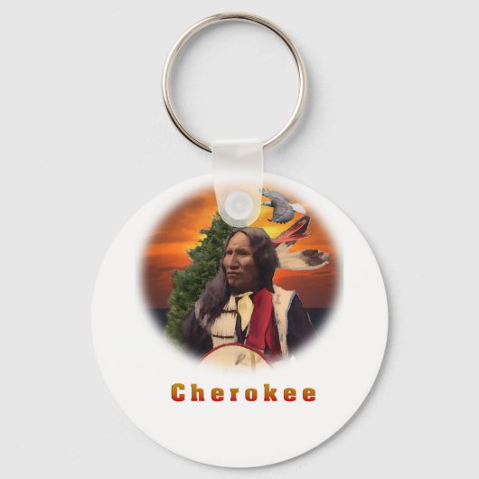 Porte-clés L'art indien Cherokee (Recto)