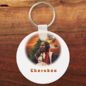 Porte-clés L'art indien Cherokee (Recto)