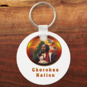 Porte-clés L'art indien des Cherokees (Recto)