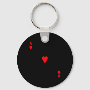 Porte-clés L'As des Coeurs Deck des Cartes Costume d'Hallowee