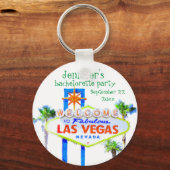 Porte-clés Las Vegas Bachelorette Party Favoriser (Recto)