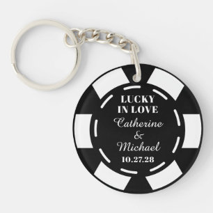 Porte-clés Las Vegas Casino Poker Chip Mariage Favoriser