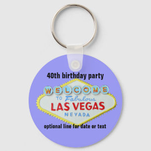 Porte-clés Las Vegas Custom Birthday Party 40e