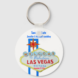 Porte-clés Las Vegas Enregistrer la date Customisée Occasion