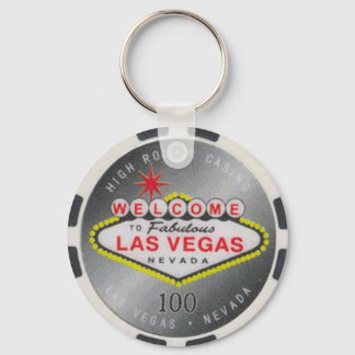 Porte-clés Las Vegas High Roller $100 Poker Chip Porte - clé