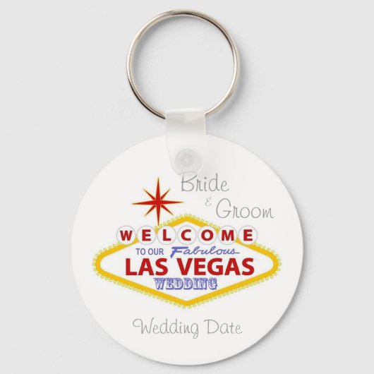 Porte-clés Las Vegas Mariage Keepsaké Porte - clé (Recto)