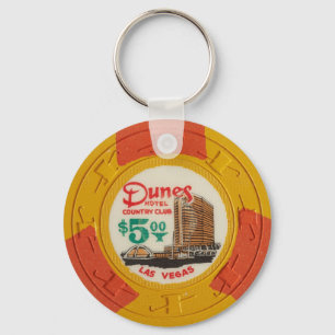 Porte-clés Las Vegas Poker Chip Casino Gambling Obsolete