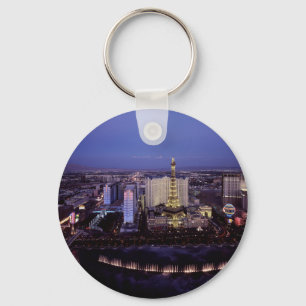 Porte-clés Las Vegas Strip Vue aérienne Casino Gambling City
